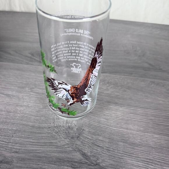 Vtg Burger Chef Glass Bald Eagle 1978 Collectors Endangered Species Tumbler - Picture 3 of 14